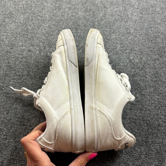 LACOSTE Men’s Gripshot Canvas Sneakers White size: 8 - Picture 4 of 10